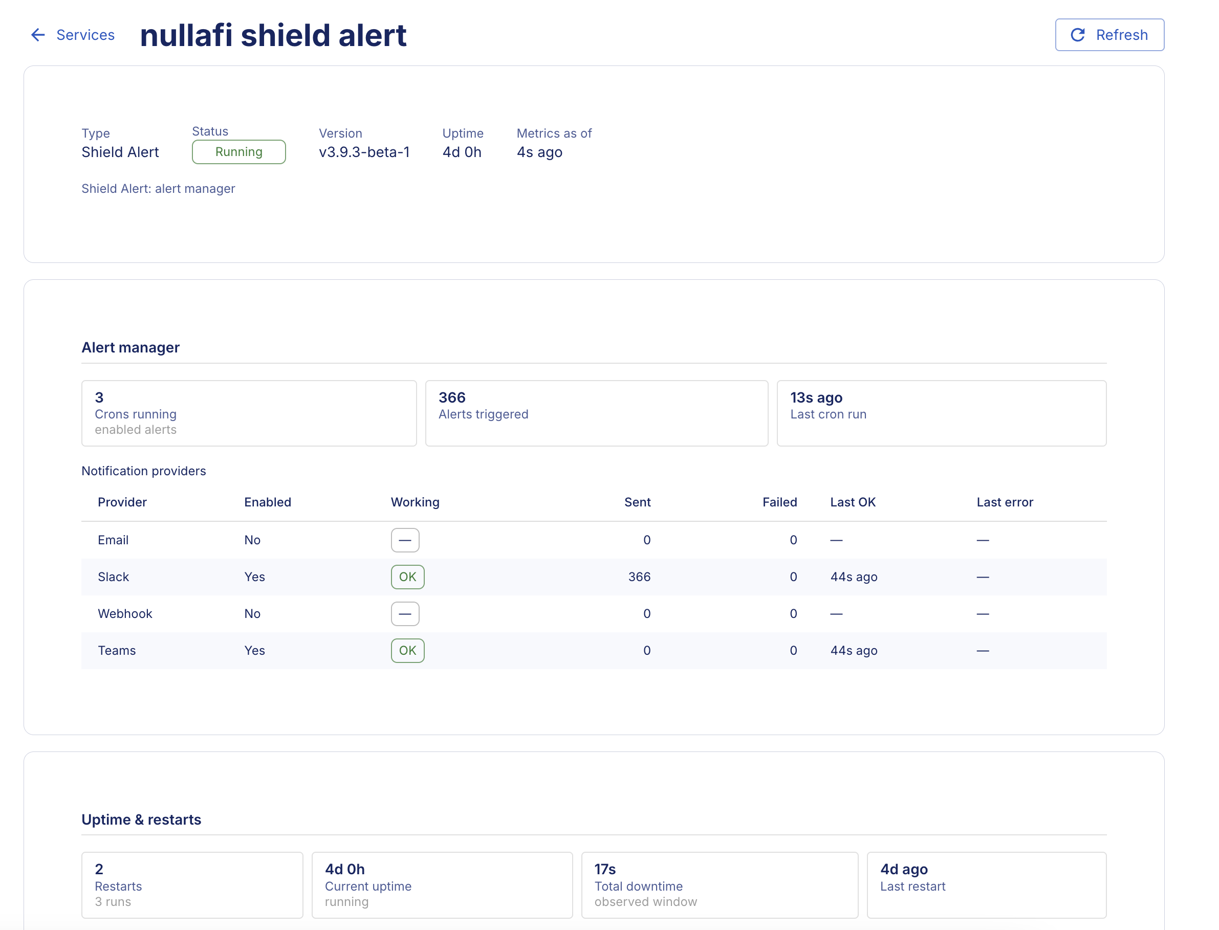 Shield Alert detail